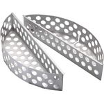 Rösle 'F60/F60 AIR' Kohlekorb 2-tlg, Stahl silber, 40 x 11,5 x 8 cm