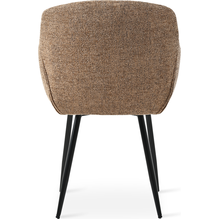 GOEURVANT 711 Esszimmerstühle 2er-Set mit Armlehnen, Chenille - Kaffee – Bild 6