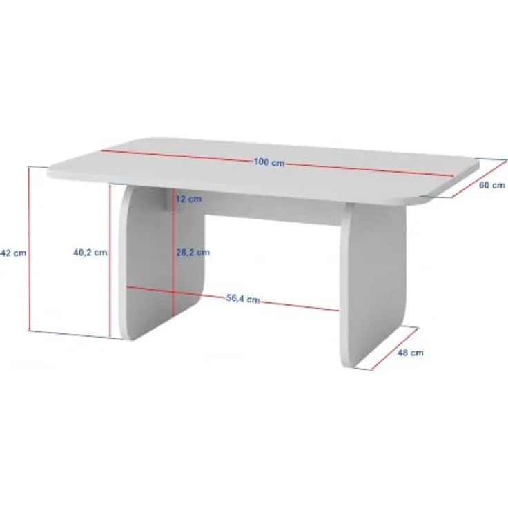 Skye Decor Couchtisch Pietra, Rosso Marmor, pflegeleicht, 100 cm breit – Bild 3