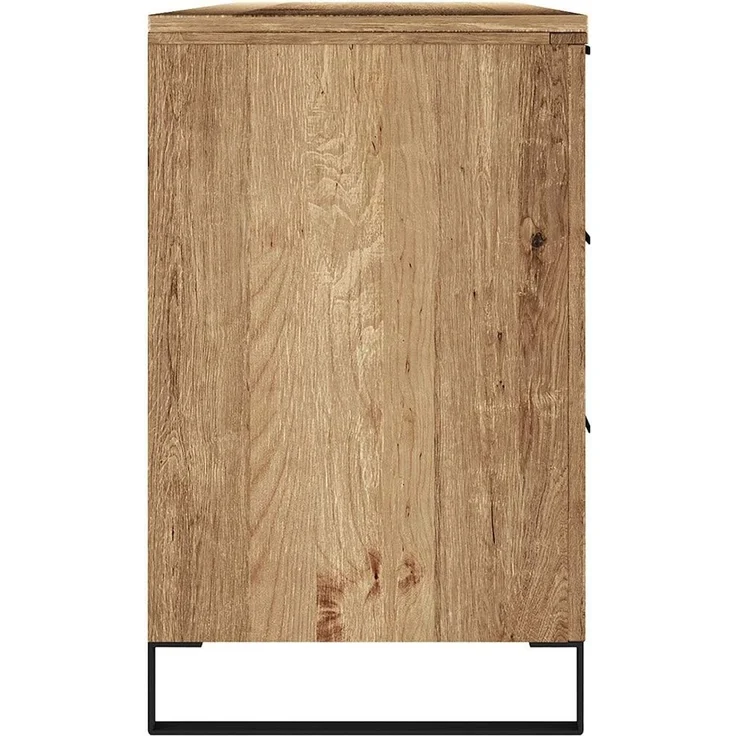 Waschtisch Holz 138cm Woodkings Sydney Wildeiche Braun Badunterschrank Waschplatz Doppelwaschtisch Badezimmerkommode Unterschrank – Bild 5