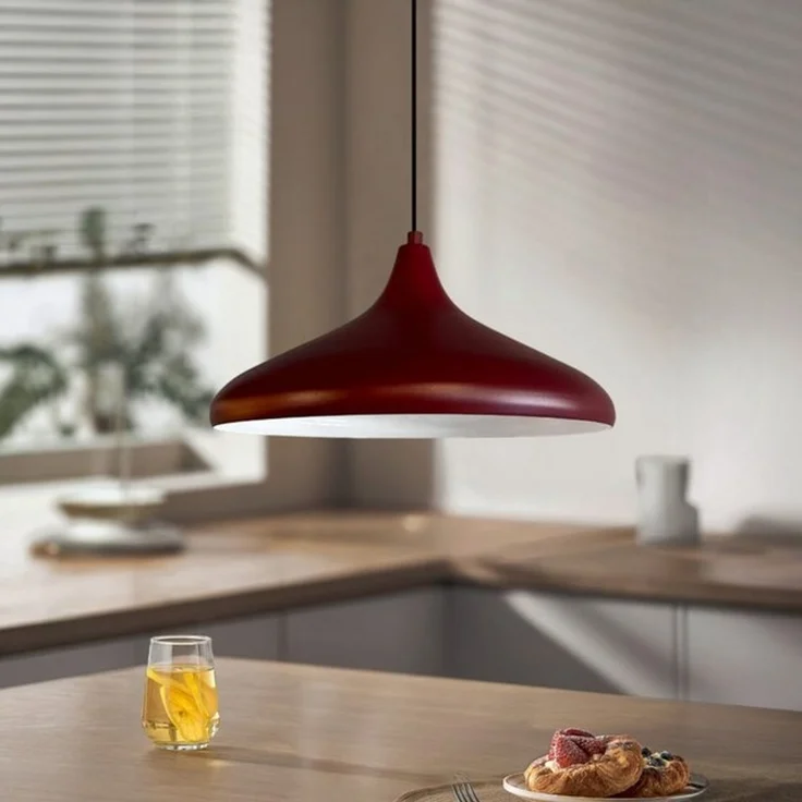 Bamyum Pendelleuchte Bamyum Pendelleuchte Durchmesser 35 cm E27 Metall Moderne Lampe, ohne Leuchtmittel – Bild 4