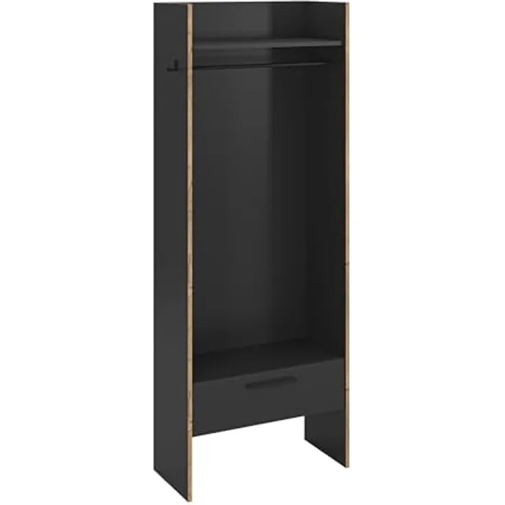 Garderobenschrank >Bueno< in Basalt - 70x189x37cm (BxHxT)