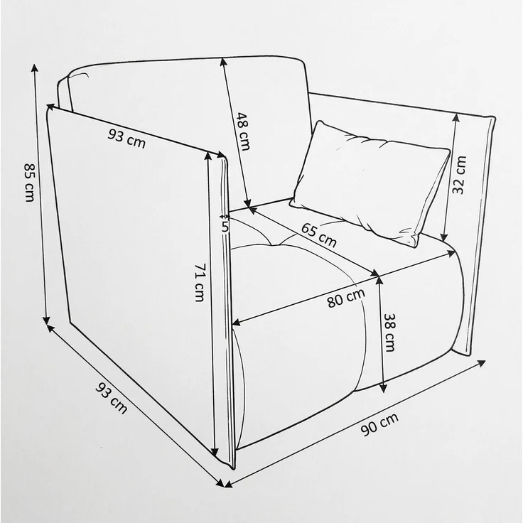Wohnero24 Design Schlafsessel NESSA 1 - Komfortbett 80x195 cm - mit Bettkasten - Dunkel Grau – Bild 5