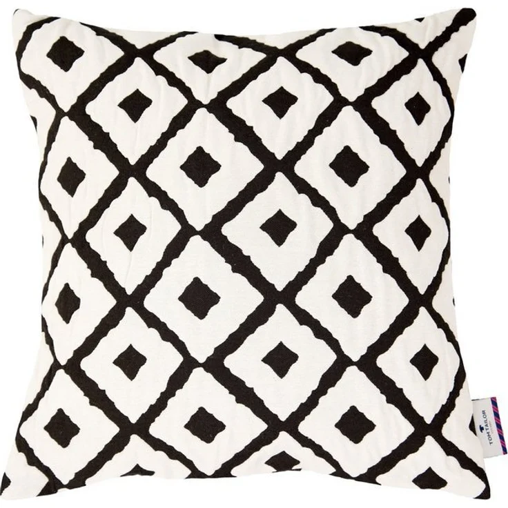 TOM TAILOR HOME Dekokissen Small Squares, Kissenhülle ohne Füllung, 1 Stück – Bild 4