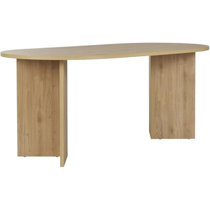 Skye Decor Esstisch Sablin (1-St, 1 Tisch), modernes Design, stabile 180 x 90, Oval Tischplatte – Bild 6