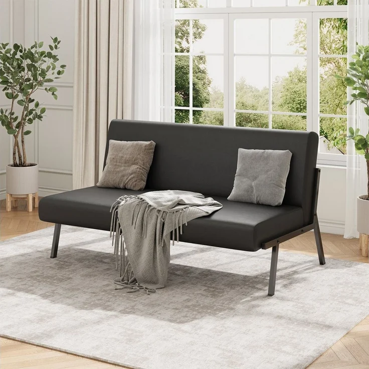 Dripex Sofa Sofa 2 Sitzer Stoffsofa Modern mit Metallrahmen 112 x 75 x 68 cm – Bild 2