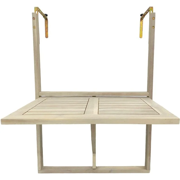 Balkonhängetisch Balkontisch Hängetisch Klapptisch Balkon Tisch Weiß Klappbar – Bild 4