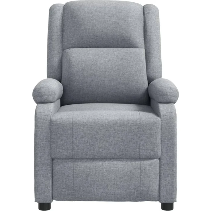 vidaXL Massagesessel Hellgrau Stoff 340936 – Bild 5