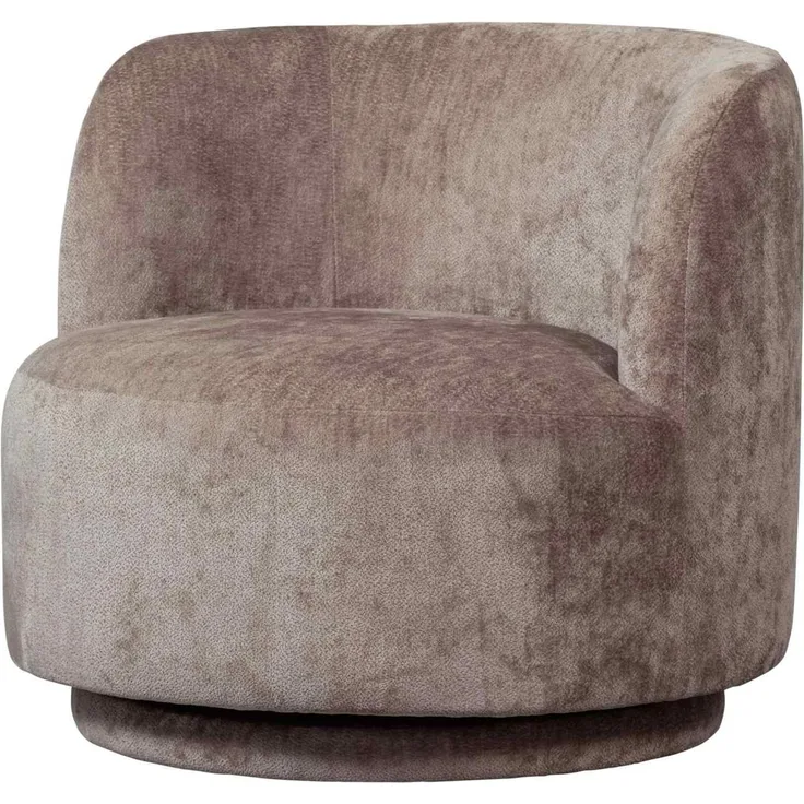 BePureHome Sessel Popular aus Chenille-Stoff, Taupe, 81 x 80 x 72 cm