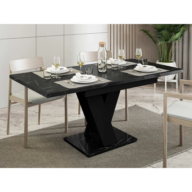 Tisch Atraks (Farbe: Marmor Black Royal / Schwarz) – Bild 5