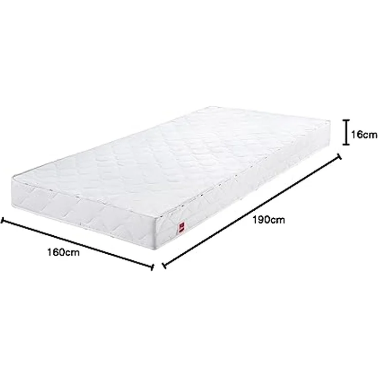Abeil Matratze AB100 Duo aus Schaumstoff, 160 x 200 cm, Weiß, Königin – Bild 2