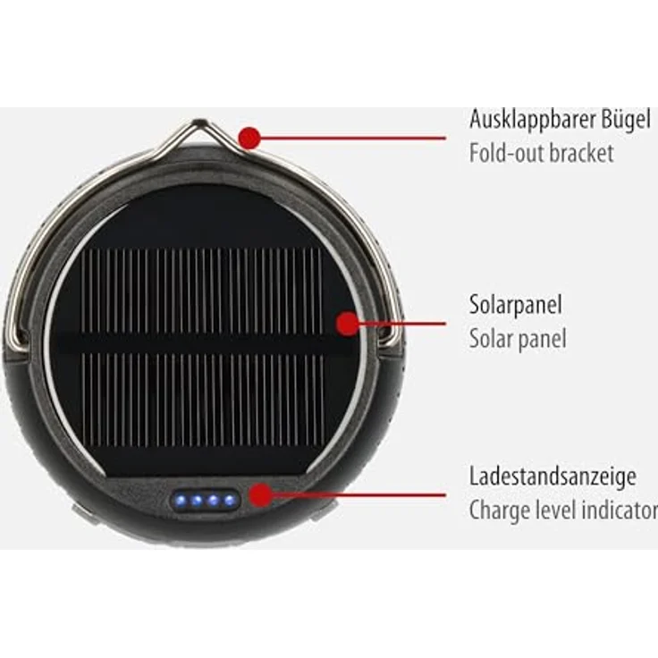 Brennenstuhl Akku LED Outdoor Leuchte OLI 400 AS, IP54 Campinglampe mit 450lm, 70h Leuchtdauer, dimmbar, 2 austauschbare Akkus, Powerbank, USB C Ladekabel – Bild 3