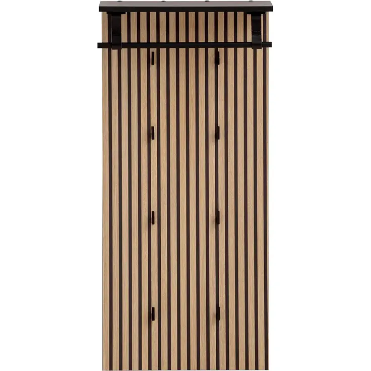 Schildmeyer ‘Hank‘ Garderobenpaneel, Schwarzmatt Akustik, Breite 50 cm, Made in Germany – Bild 2