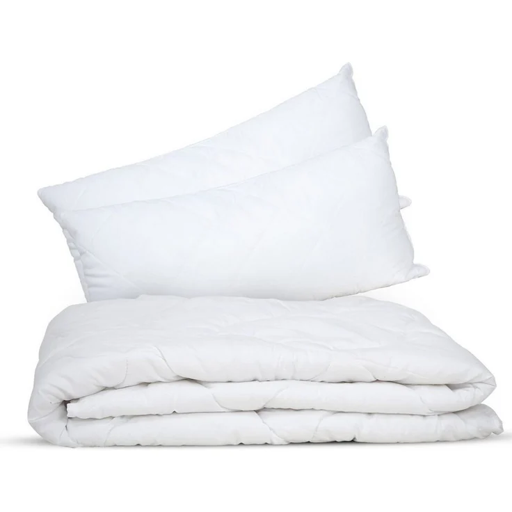 livessa Bettdecke + Kopfkissen Ideal für Ganzjahreszeiten mit 300 g/m² Füllung, Füllung: Hohlfaser, Bezug: Mikrofaser, Bettwaren SET weich und atmungsaktiv – Bild 2