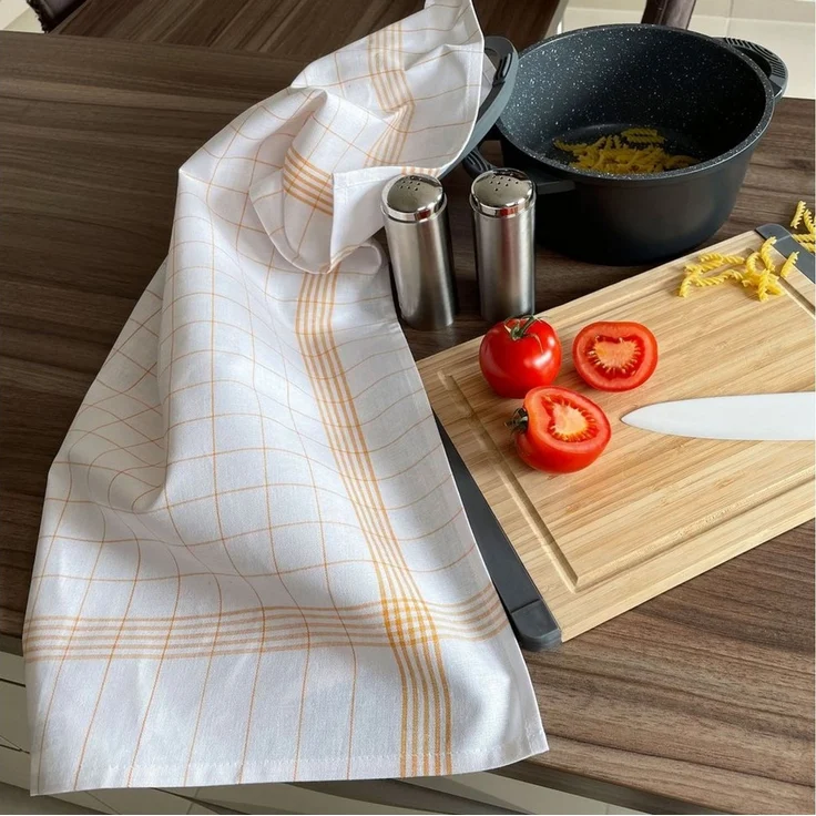 ZOLLNER Geschirrtuch, (Spar-Set, 5-tlg), 50 x 70 cm, 50% Baumwolle, 50% Leinen, vom Hotelwäschespezialisten – Bild 2