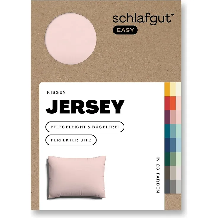 Schlafgut 'Easy' Kissenbezug, Jersey, Purple Light, 60x80cm
