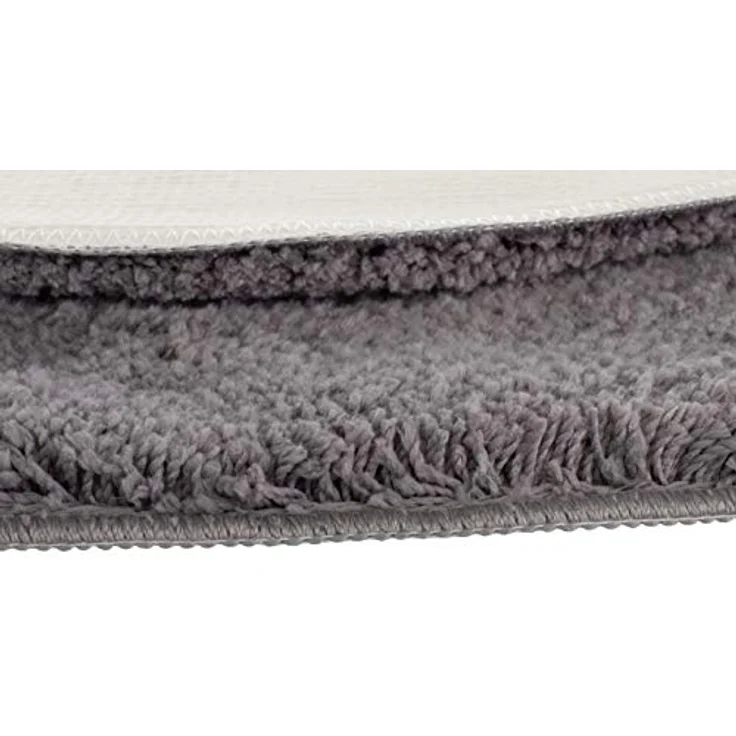 Brandsseller Herz Badematte 70x80 cm Badteppich Badvorleger Badezimmerteppich Duschvorleger Grau – Bild 4