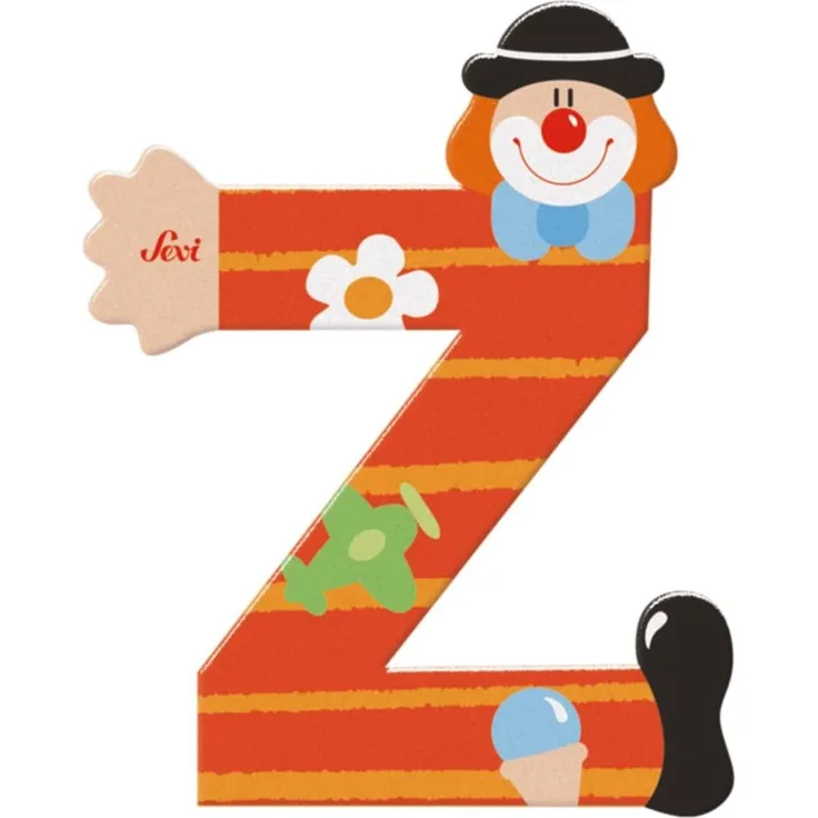 Sevi Wooden letter Z Clown (81762)