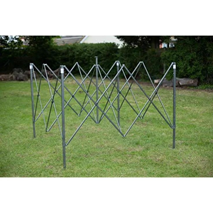 All Seasons Gazebos 3x3 m vollständig wasserdichtes Faltpavillon - Schwarz – Bild 3