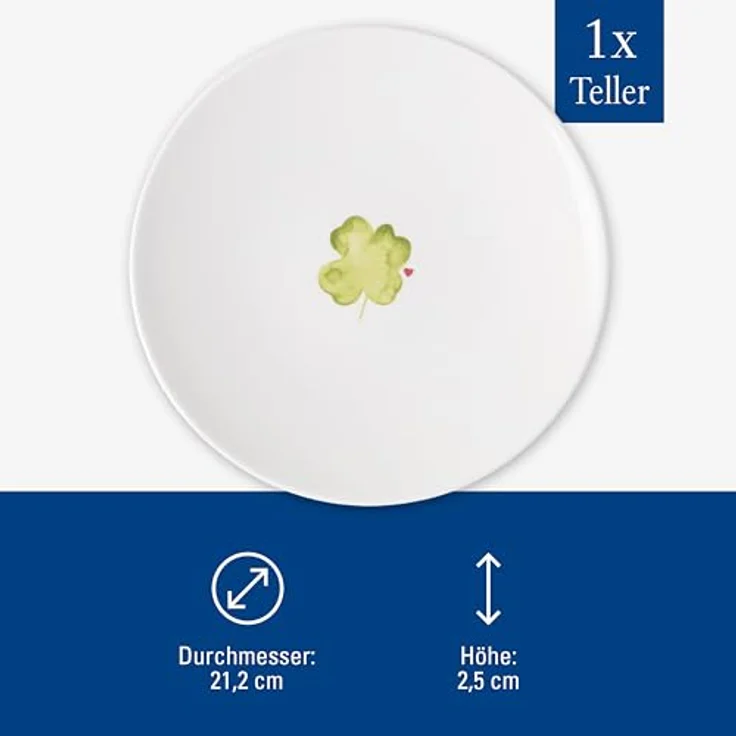 Villeroy & Boch With Love Frühstücksteller ø 21,2 cm Good Luck – Bild 4
