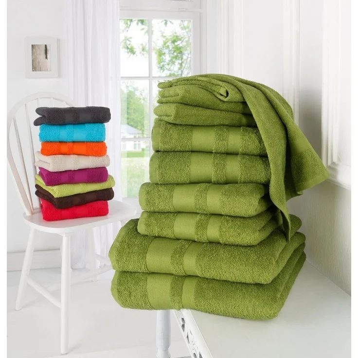 OTTO home Handtuch Set Vanessa, 10-tlg Handtuch-Set, in Standard- und Premium-Qualität, weich, Walkfrottee (Set, 10-St), 100% Baumwolle, Duschtücher, Handtücher, Gästetücher, mit Bordüre – Bild 1