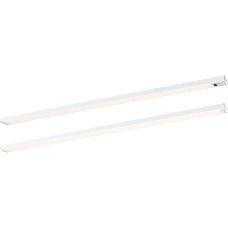 Paulmann 98618 LED Unterschrankleuchte Inline Starterset 2er-Set 55cm 3000K dimmbar weiß – Bild 1
