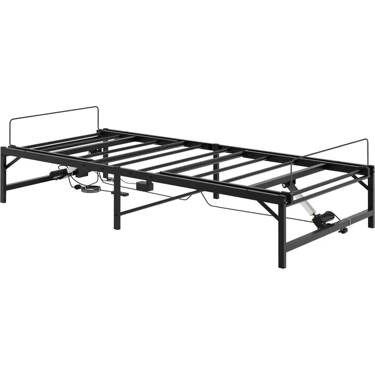 vidaXL Elektrisch verstellbares Bettgestell Schwarz 100 x 190 cm Stahl 42021380 – Bild 5