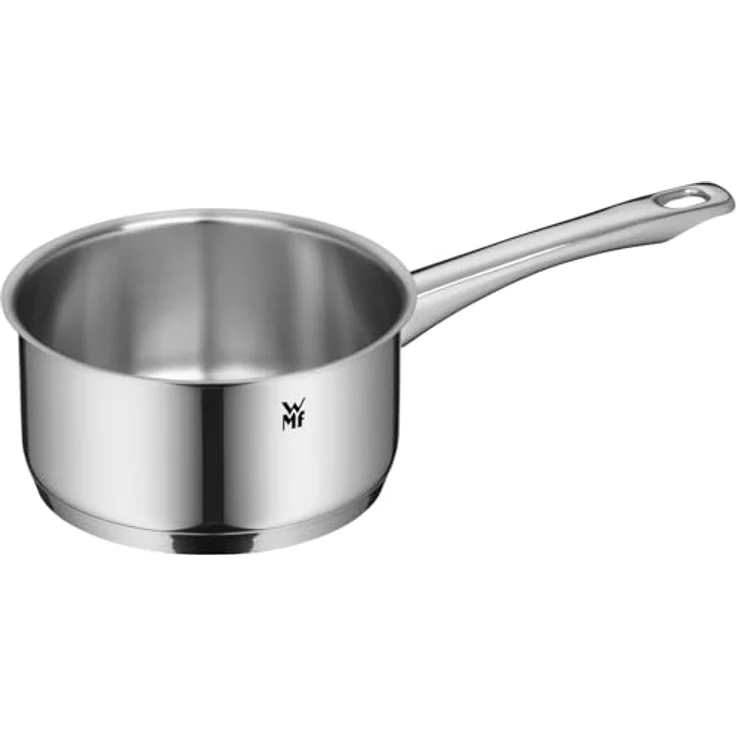 WMF Topf-Set Astoria, Cromargan® Edelstahl Rostfrei 18/10 (Set, 11-tlg, 2x Bratentopf mit Deckel, 3x Kochtopf mit Deckel, 1x Stielkasserolle), 11-teilig, hochglanzpoliert, mit Schüttrand, TransTherm-Allherdboden – Bild 6