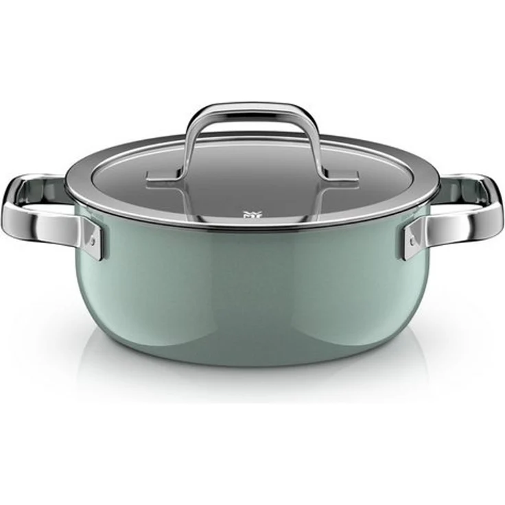 WMF Bratentopf Fusiontec Mineral Pro, Bratentopf mit Decke, 20 cm, Eucalyptus Haze, (Set, 1-tlg), mit Glasdeckel. Spülmaschinengeeigneter Topf – Bild 3