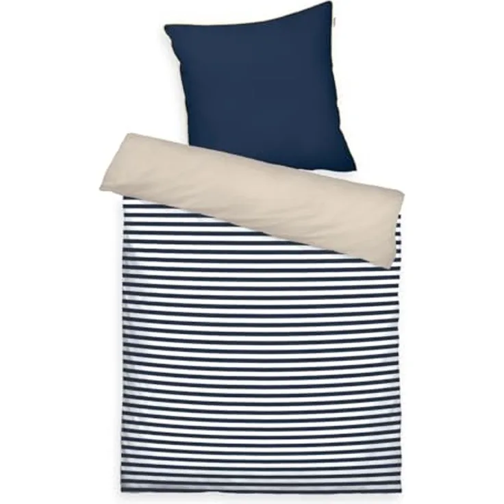 TOM TAILOR HOME Babybettwäsche TWO-TONE SOLID COLORS in Gr. 100x135cm, Perkal, 2 teilig, new bedroom, farbige Paspel am Kissen