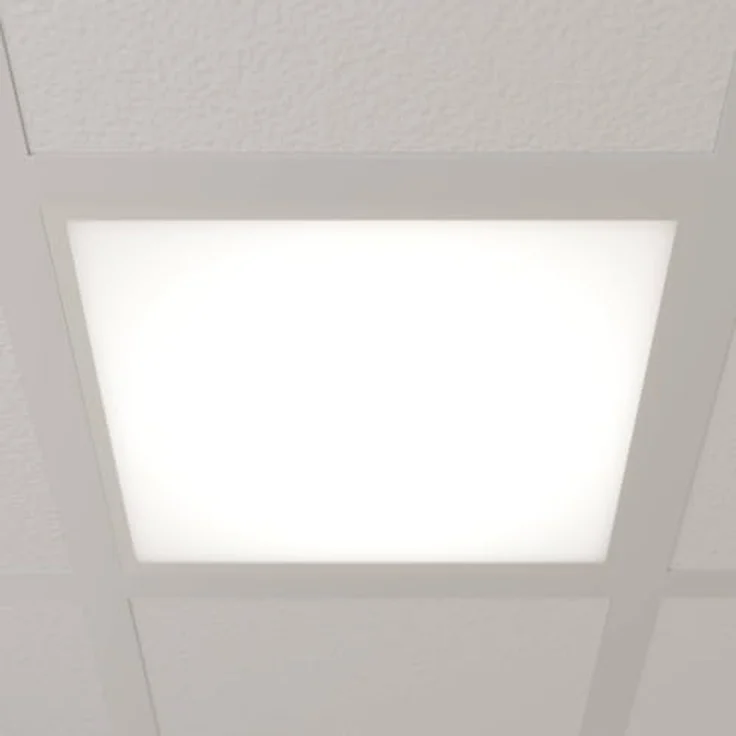 Arcchio LED Panel Vinas, 1-flammige moderne Deckenleuchte in Weiß, energiesparende Bürolampe für Arbeitszimmer – Bild 2