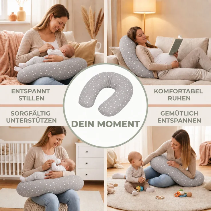 Fillikid Stillkissen Stillkissen EPS Mikroperlen 190 cm Exklusiv – Bild 7