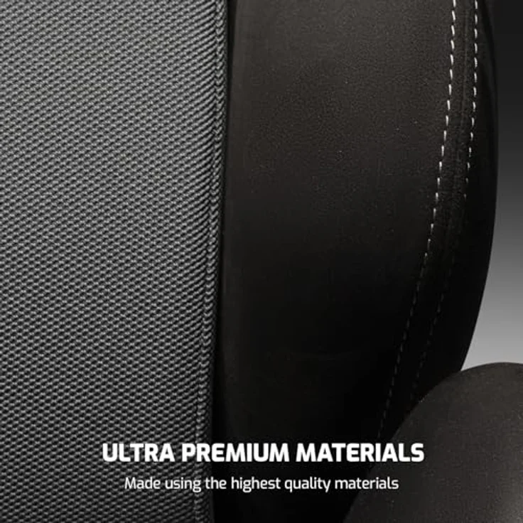 Next Level Racing PRS1 Performance Reclining Seat, Sim Racing Sitz für bis zu 150 kg, Schwarz/Grau, atmungsaktiver Mesh-Stoff, verstellbare Lendenstütze – Bild 7