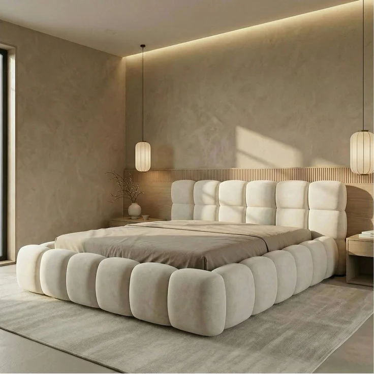 yourhouse24 Polsterbett BOSTON Slim aus Samt, Designer-Bett im Low-Seating Look, Platzsparendes Slim-Format mit großem Bettkasten & 95cm Kopfteil – Bild 3
