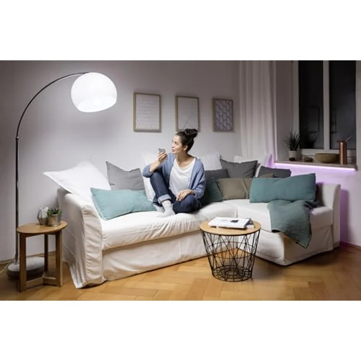 Osram SMART LED Lampe A60 Kolbenform E27, 9W ZigBee 3.0, RGBW 16 Mio. Farben, dimmbar, App Steuerung, Alexa – Bild 10