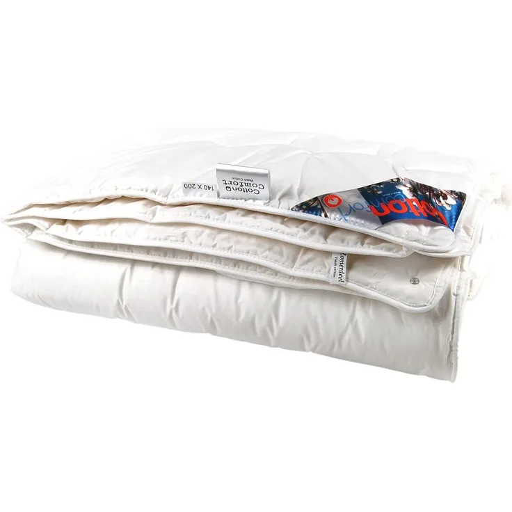 Timzo 4-Jahreszeiten-Bettdecke Cotton Comfort Wash, 120x150 cm Weiß