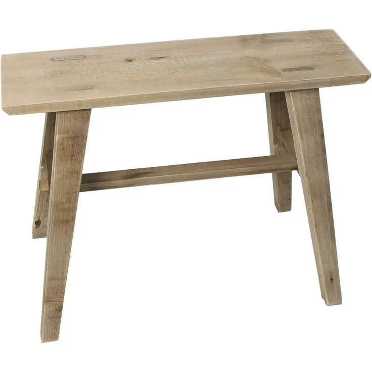 Hocker "Used Look" aus recyceltem Holz, Holzbank rustikal, Blumenständer, Blumenhocker, Gartendeko, Sitzhocker, Fußhocker – Bild 3