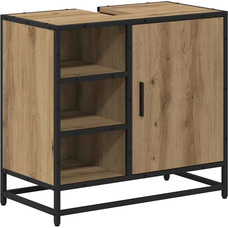 vidaXL Badezimmermöbel-Set 3 stk. Artisan-Eiche 35 x 37,5 x 188,5 cm 3402439 – Bild 6