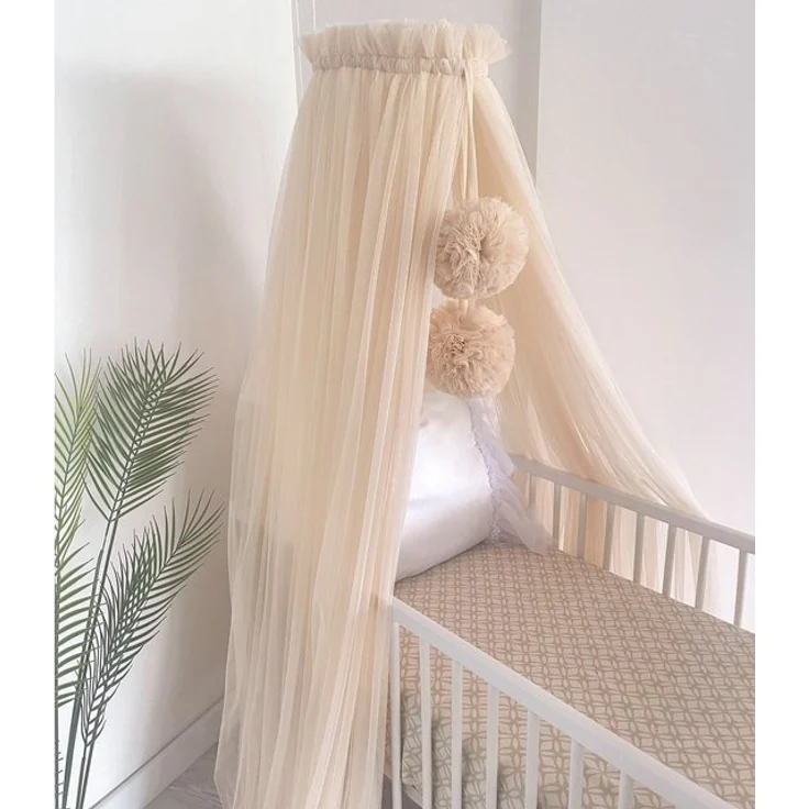 Baby Fancyroom Betthimmel Betthimmel aus 12 Meter Tüll aus 1. Klasse für Kinderbett Gitterbett, Himmel für Babybett Kinderbett – Bild 4
