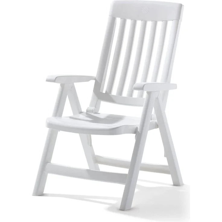 Sieger Palma Klappsessel 4 fach verstellbar, Vollkunststoff Smaragdgrün 62 x 105 x 67 cm – Bild 4