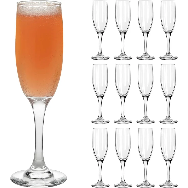 LIBBEY Sektglas Libbey 12er Set -EMBASSY-, 12-tlg, Glas, 177 ml, hochwertig verarbeitet, im modernen Design