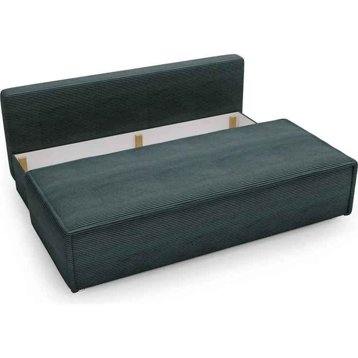 Sofa Designersofa AMANDA 3-Sitzer mit Schlaffunktion in Stoff Zoom Mintgrün – Bild 4