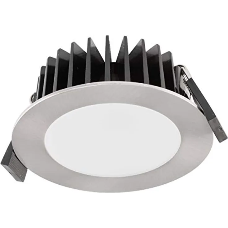 EVN LED-Deckeneinbauleuchte L44101302, 3000K, 10W, Chrom, IP44, robust und langlebig