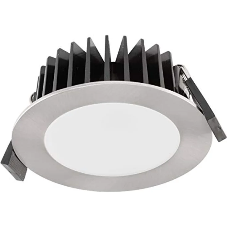 EVN LED-Deckeneinbauleuchte L44101302, 3000K, 10W, Chrom, IP44, robust und langlebig