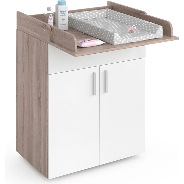Wickelkommode Lena Weiß/Sonoma 75.2 x 101.5 cm Vicco – Bild 6