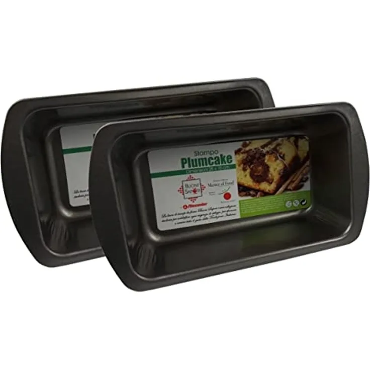 Provance Backform 2er Set Brot- und Kuchenbackform Kastenform 28 cm x 15 cm, Metall