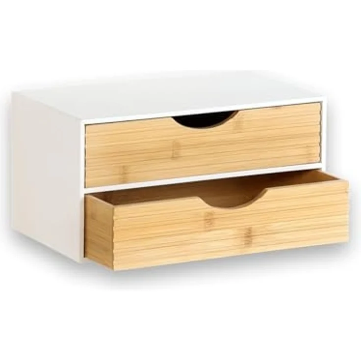 KESPER 58962 Organizer mit 2 Schubladen, weiß, FSC / Mini-Kommode – Bild 5