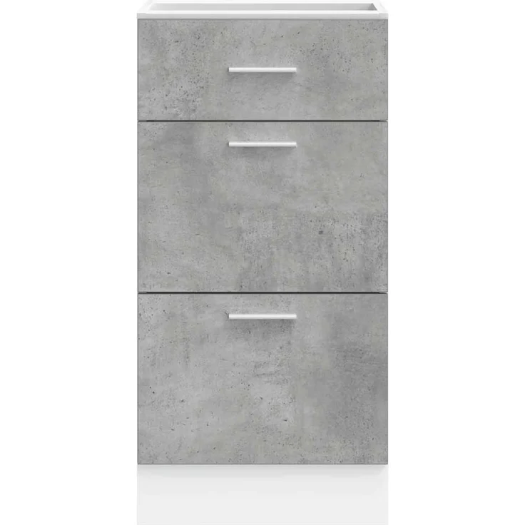vidaXL Unterschrank Lyon Betongrau 40x46x81,5 cm Holzwerkstoff 854214 – Bild 4