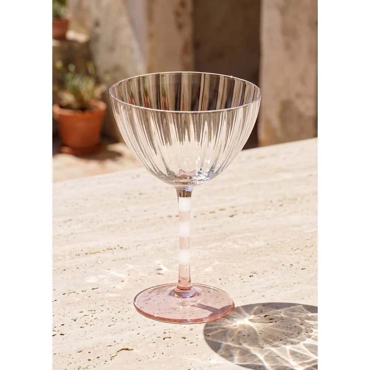 Hermia Concept 'BRD0148 - 4'lü' Eisbecher-Set (4-teilig), Rosa / Weiß, 10 x 10 x 15 cm, 280 ml – Bild 2