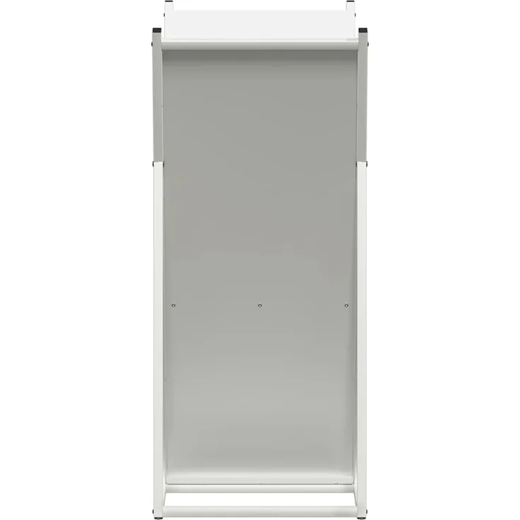 vidaXL Brennholzregal Weiß 69,5x35x81 cm Kaltgewalzter Stahl 864178 – Bild 5